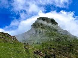 Panoramic view of Arsi highlands with green fields and mountains